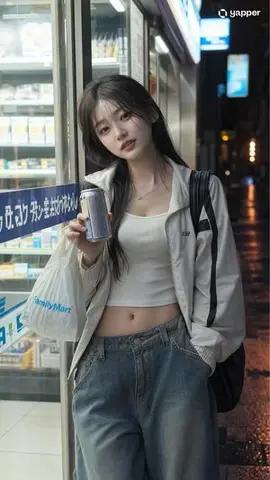 Japanese Girl Urban Night Portrait