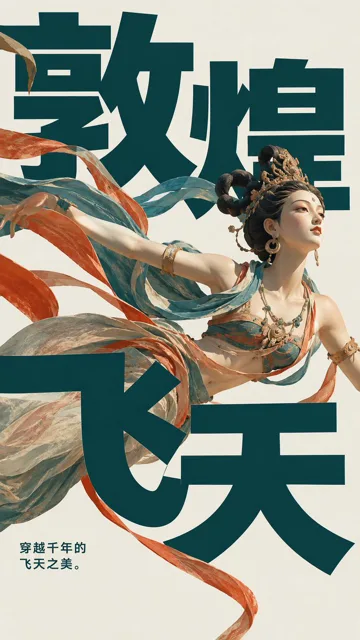 Product Marketing - Dunhuang Flying Apsara Poster