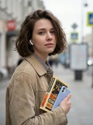 Photorealistic Street Portrait with Bokeh Background