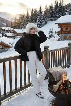 High-Fashion Winter Editorial on Ice