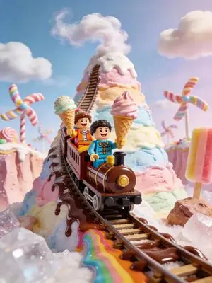 Whimsical Candy Land Diorama
