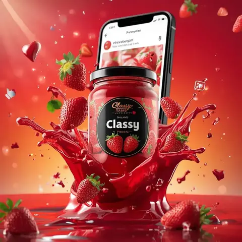 Ultra-realistic commercial food product advertising scene featuring a glass