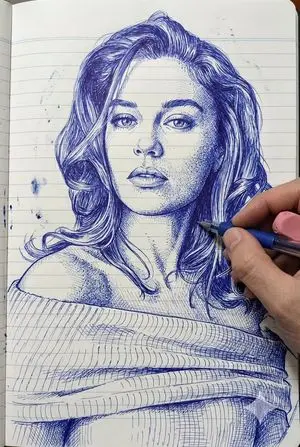 Photo-Style Line Drawing Sketch Prompt