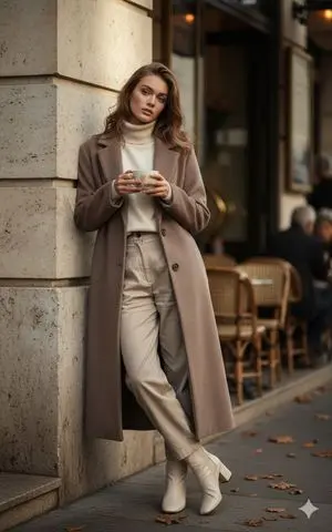Autumn City Vibe Full-Body Shot Prompt