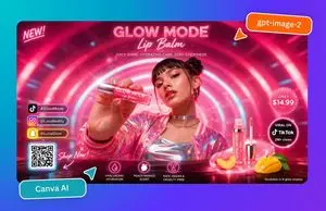 Neon Lip Balm Launch Ad