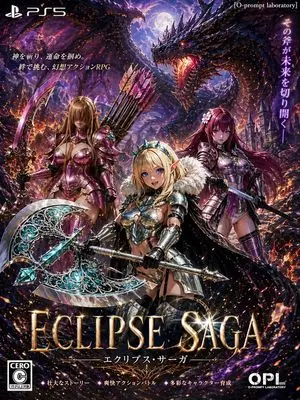 Dark Fantasy PS5 RPG Cover Art