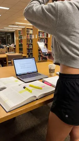 College Studying Candid Photo Prompt