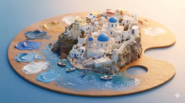stylized miniature 3D diorama viewed from a 45-degree angled