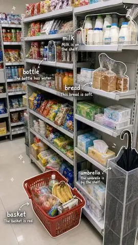 Grocery Vocabulary Notebook Photo