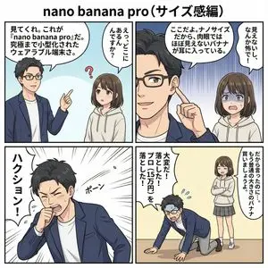 4 types of 4‑panel manga about Nano Banana Pro