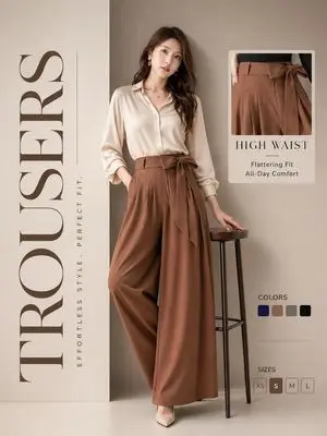 High-End Trousers Advertising Poster