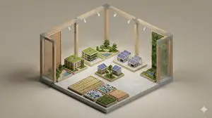 Minimalist 3D Isometric Diorama Generator