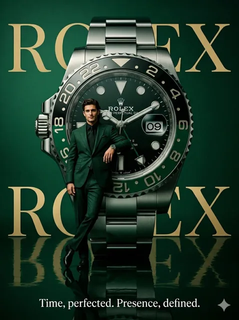 Surrealist Rolex Brand Poster