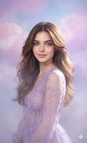 Lavender Outfit Fine-Art Portrait