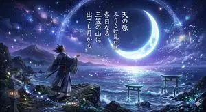 Fantasy Illustration of Classical Japanese Poem