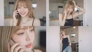 Cinematic Video of a Woman Talking on the Phone