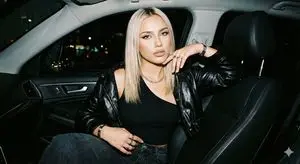 JSON Prompt for Flash Photography Portrait in a Car at Night