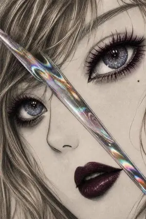 Iridescent Glass Gothic Beauty Portrait