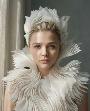 Porcelain Symbiosis Avant-Garde Portrait Prompt