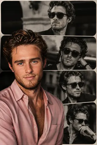 Portrait Collage Film Strip Poster