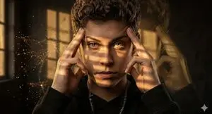 Chiaroscuro Psychic Concentration Portrait