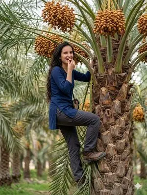 Date Harvest Environmental Portrait