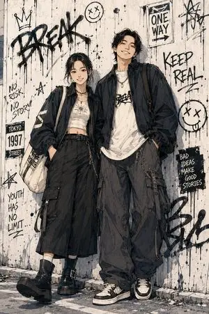 Shonen Manga Character Poster
