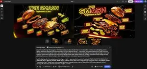 Neon Explosion Smash Burger