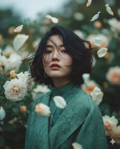 "Objective": "Create a dreamy fine-art portrait with a romantic