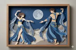 Moonlit Dancer Shadow Box