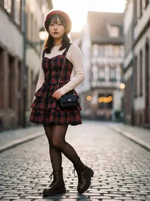 Ultra-Detailed Gothic Lolita Fashion Portrait