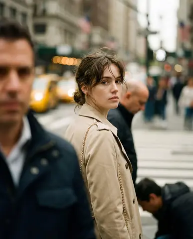 "Objective": "Create a realistic candid street photograph with cinematic