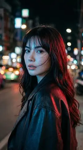 Cyberpunk Neon Portrait