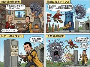 Four-Panel Manga: Judgment of the Ministry of Magic