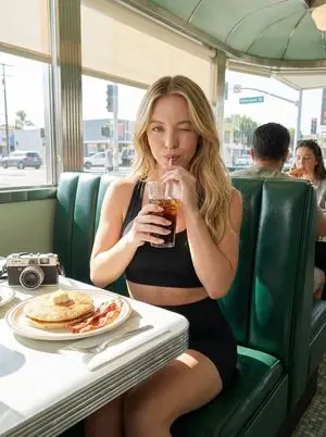 Retro Diner Lifestyle Photo Prompt (Identity Lock)