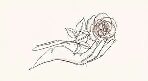 Minimalist Continuous Line Art Illustration