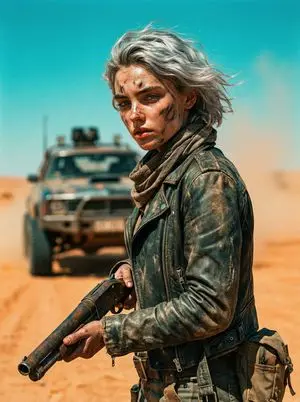 Cinematic Wasteland Survivor Portrait (Mad Max Style)