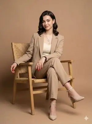 Professional studio portrait of a woman