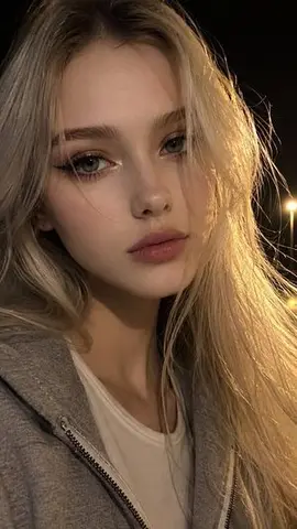 Ethereal Night Selfie Portrait