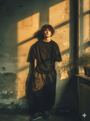 Dramatic Interior Fashion Portrait
