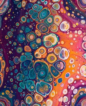 Vibrant Abstract Fluid Art Pour