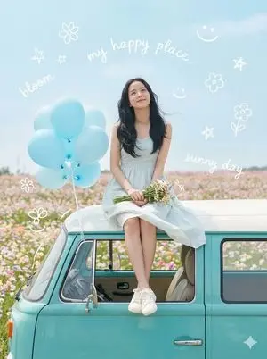Dreamy Van Rooftop Flower Field