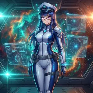 Sci-Fi Space Commander Portrait Prompt
