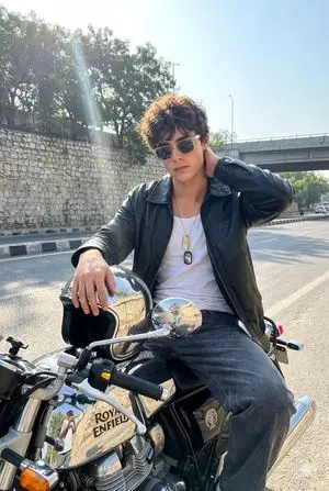 Candid Motorcycle Portrait with Face Swap Prompt