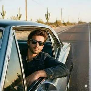 Cinematic Road Trip Portrait Prompt