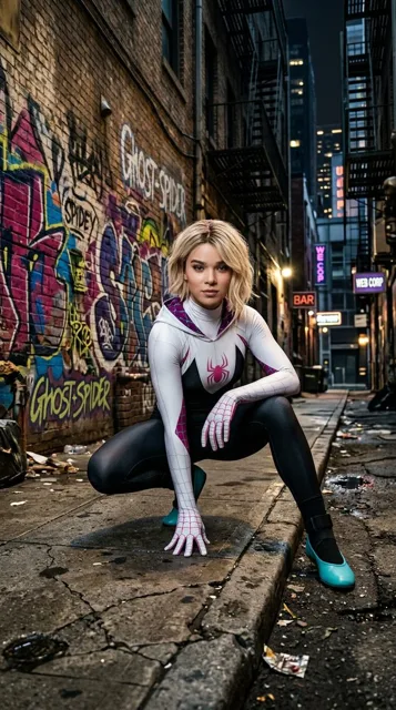 Editorial Ghost-Spider Urban Portrait