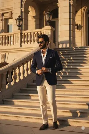 Luxury Golden Hour Architectural Portrait