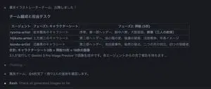 Character Sheet and Illustration Generation for Bakumatsu Agents
