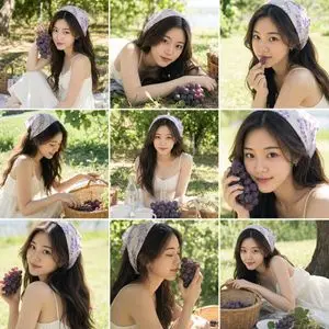 Summer Grape Girl Photo Series