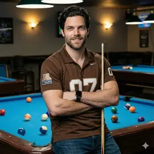 Ultra-Realistic Billiards Player Portrait